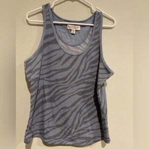 Women’s Live Love Lounge zebra print tank. size XXL